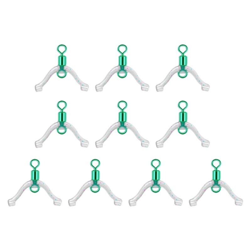 10/20Pcs 8 Shaped Rings Contactor Fishing Line Bifurcation Swivels Subline Splitter Anti Entanglements Fishing Tackle