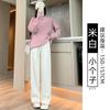 Chenier Wide-leg Pants Women's Autumn and Winter Velvet High Waist Drape Casual Loose Straight Thin Gray Corduroy Pants