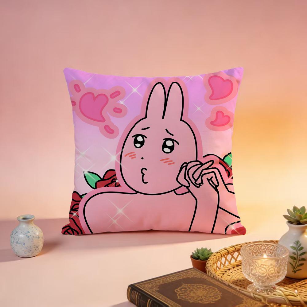 Hot mmy friend rabbitful Cushion Cover Premium SkinFriendly Pillow Case MultiPurpose for Home Office Travel