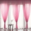 30% Shading Sheer Curtains for Living Room Window Transparent Voile Tulle Curtain Colourful Wedding Drapes Home Decor High Quality
