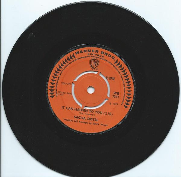7-дюймовая пластинка SACHA DISTEL It Can Happen To You WB7371 WARNER BROS REC 1970 UK Поп Б/у