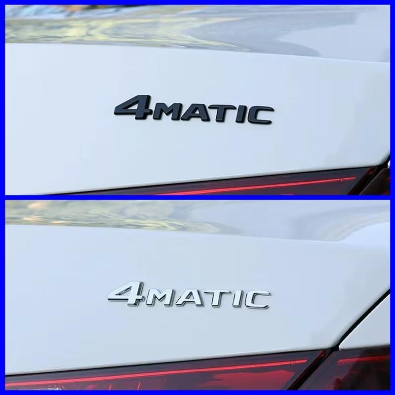 3D ABS 4MATIC Logo Car Rear Trunk Letters Emblem Badge Stickers For Mercedes Benz W246 W204 W205 W212 W213 R350 C300 E300 W447 aaa1