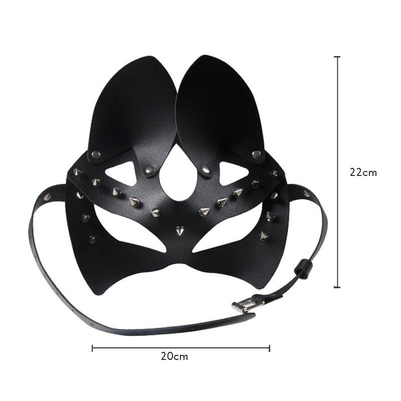 3-цветная сексуальная кожаная маска кошки для женщин и девочек, вечеринка, БДСМ, фетиш, маска для кошек с черными глазами