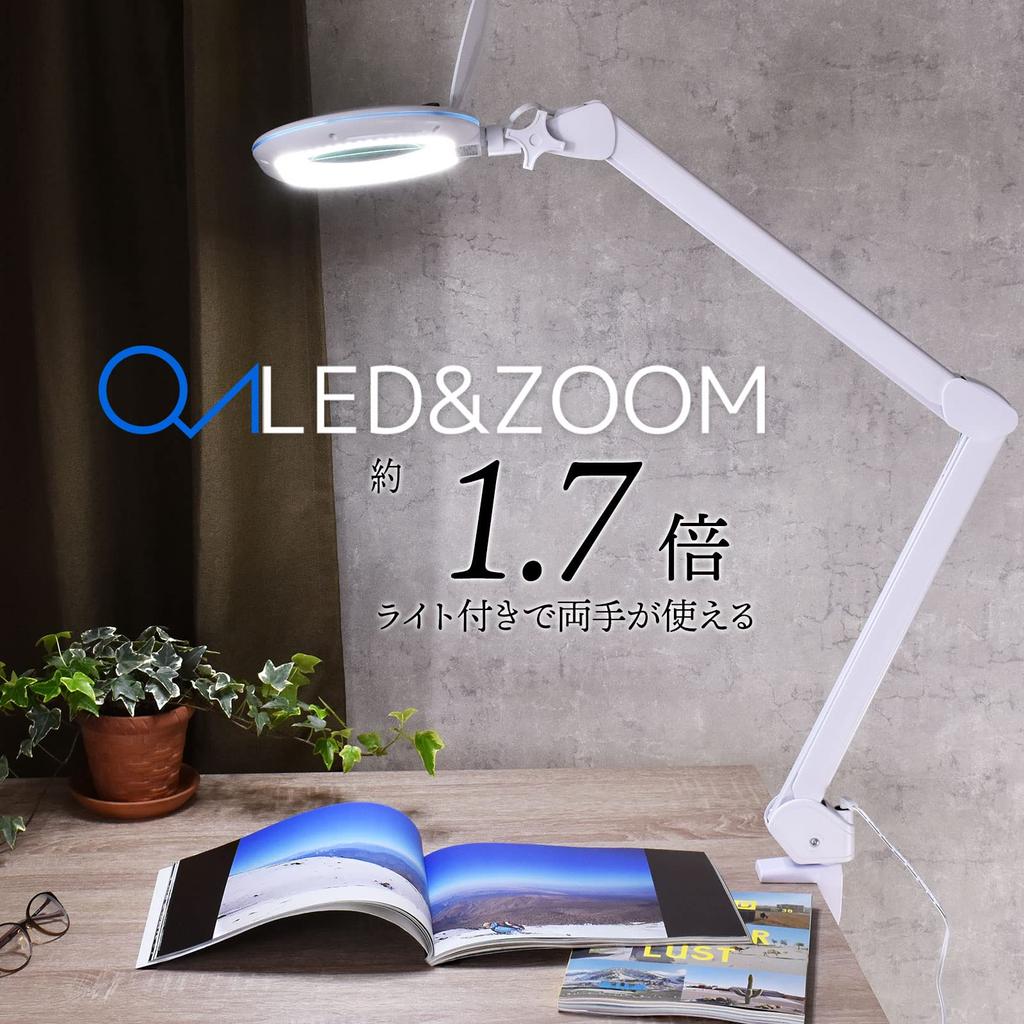 Светодиодный светильник Ohm Denki с увеличительным стеклом, дневной свет, цвет B (750лм/1.7x/белый) AS-L60BL-W БТЭ-A1000