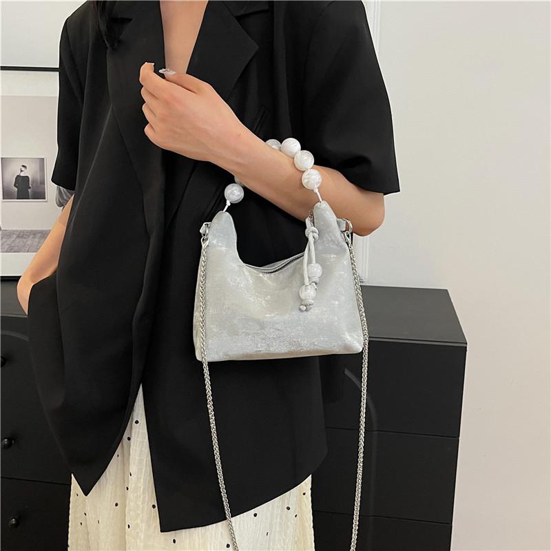 Новая китайская сумка женская летняя новая ручная сумка с вышитыми жемчужинами, модная тенденция, универсальная сумка через плечо