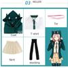 Японского аниме Super DanganRonpa 2 Nanami ChiaKi, карнавальный костюм, школьная форма, юбка Лоли для девочек