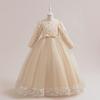 Long Sleeve Flower Girl Princess Party Dress
