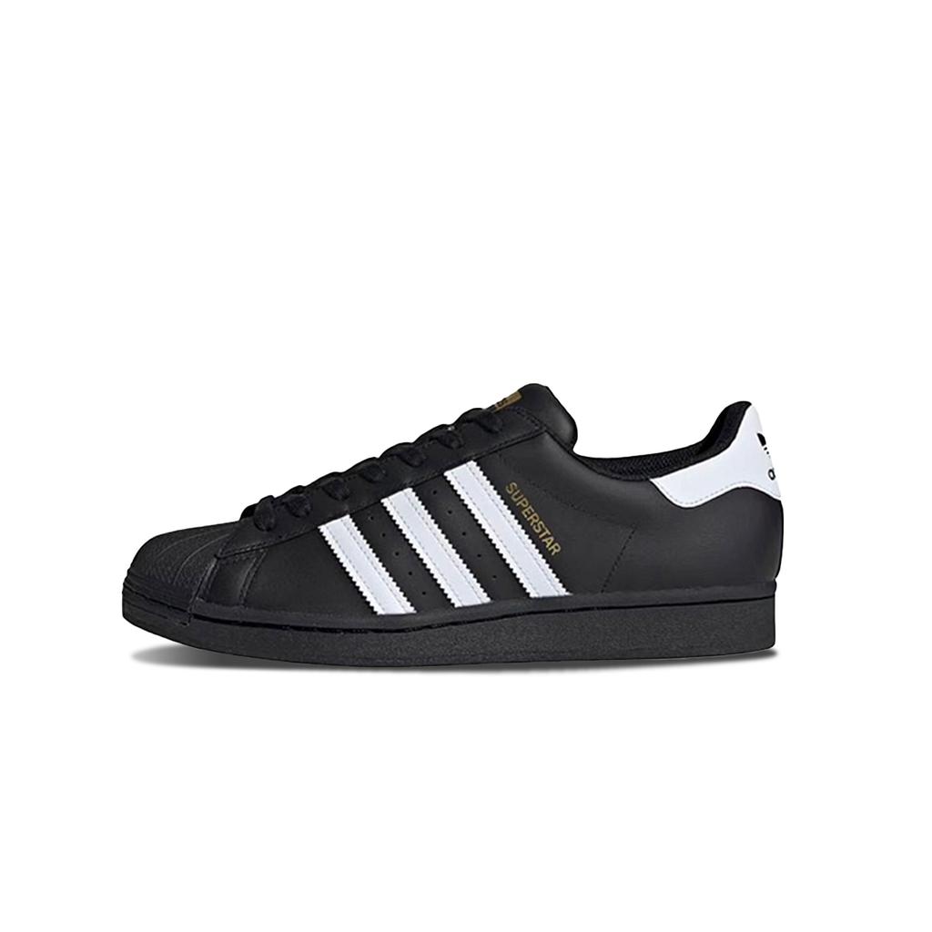 adidas Оригиналы SUPERSTAR Нескользящие Устойчивые к истиранию Низкие Скейтбордические Ботинки Унисекс Черно-Золотые EG4959(Команда129-)