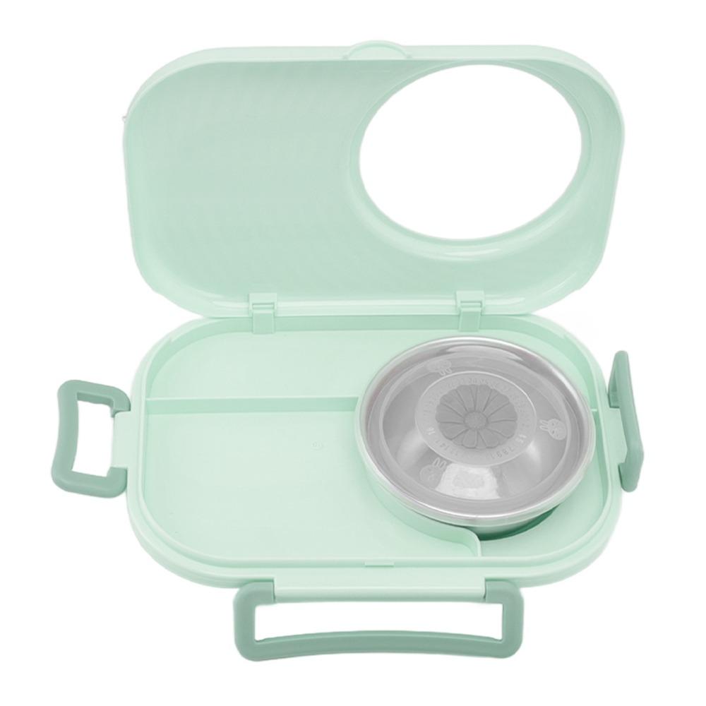 304 Stainless Steel Compartment Lunch Box 3 Compartment Thermal Lunch Box For Office