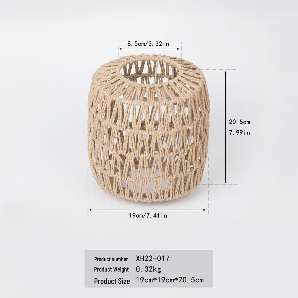 Handmade Woven Pendant Lampshades for Restaurants and Homestays