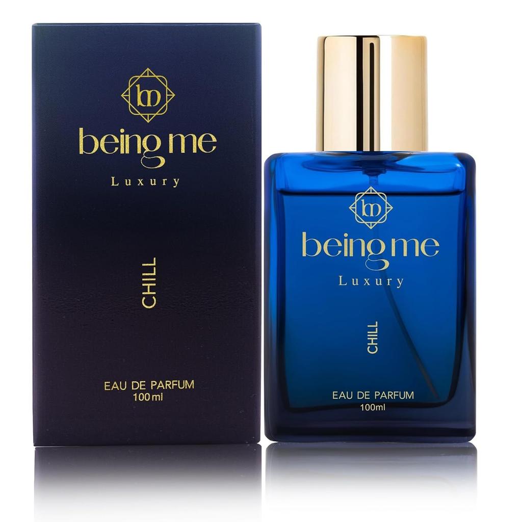 Being Me Luxury CHILL Long Lasting Perfume for Men | Citrus & Elegant Floral Notes with Warm Patchouli Base | Office, Date & Party Fragrance Scent