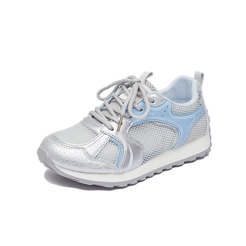 Новые женские летние туфли для папы, студенческие спортивные кроссовки для бега, повседневные кроссовки из дышащей сетки