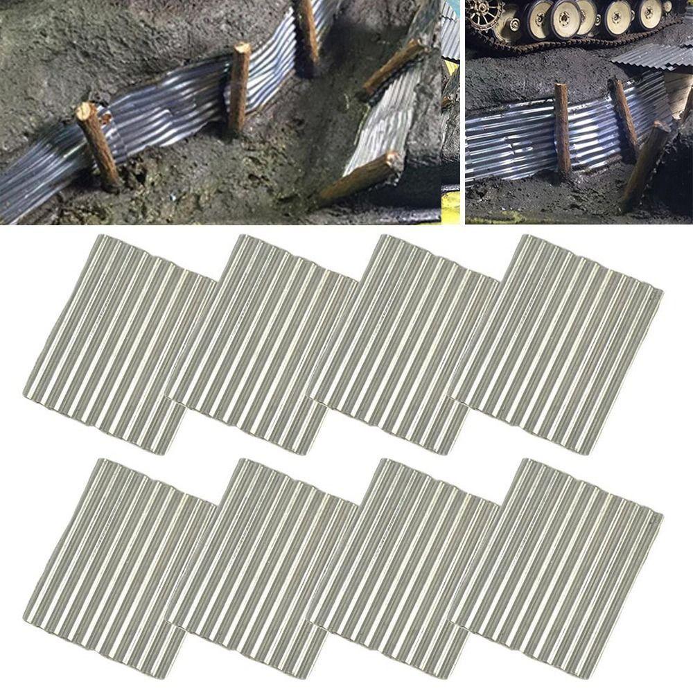 Scale Sand Table Building Making Miniature Corrugated Tile Scene Model Wargame Scenery Steel Shed