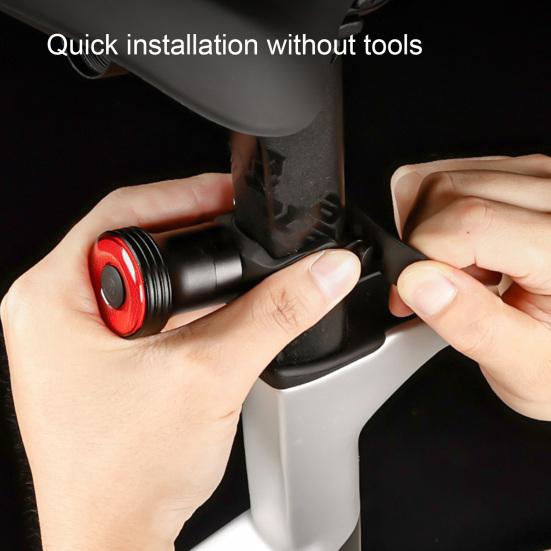 Умный задний фонарь для велосипеда, умный светодиодный задний фонарь для велосипеда, супер яркий, 5 режимов, водонепроницаемый, перезаряжаемый, интеллектуальный датчик тормоза, велосипедный фонарь