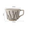 Coarse Pottery Hand-Painted Ceramic Milk Coffee Cup High Value Breakfast Cup High Value Retro