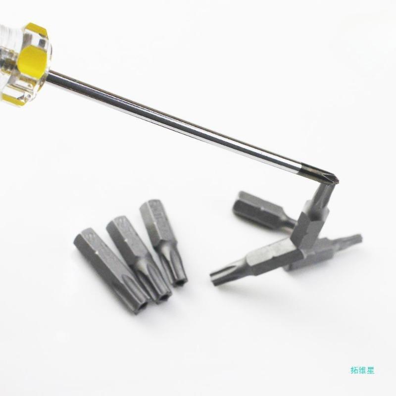Набор из 10 бит Torx для отверток с шестигранным хвостовиком 1/4 Star T8 T10 T15 T20 T25 T30 T35 T40, биты для отверток для ручных инструментов для дома
