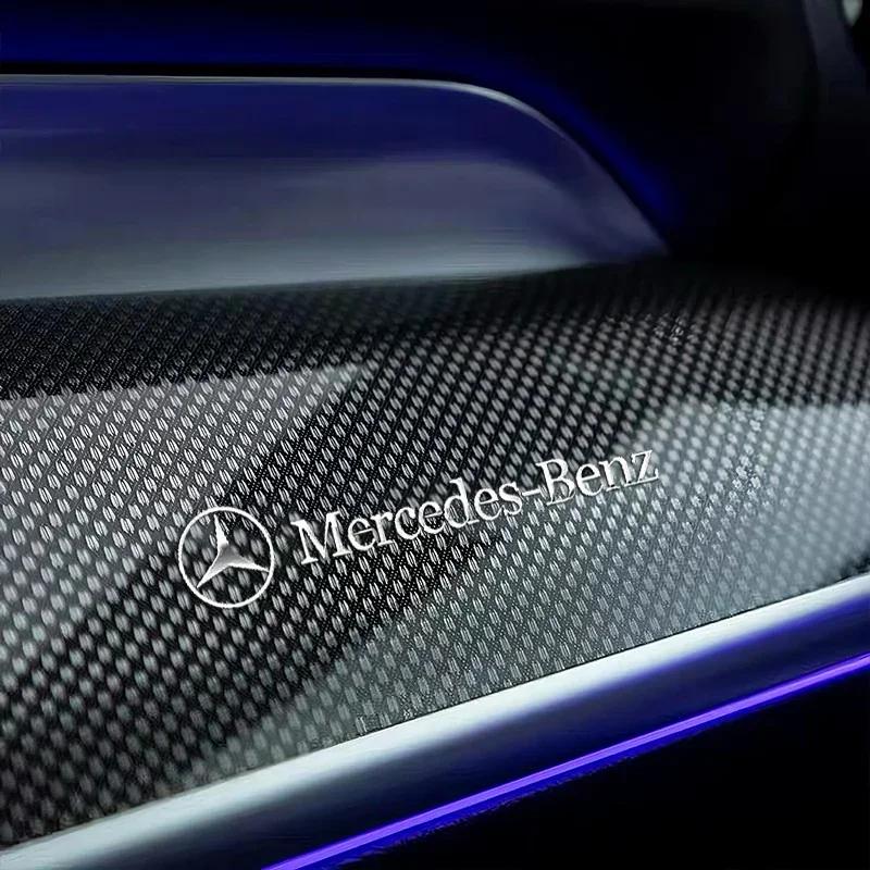 4/8 шт. 3D металлические наклейки Mercedes-Benz AMG для автомобиля, наклейка для стайлинга салона автомобиля W205 W203 GLC GLK W206 W220 A180 W211 модификация