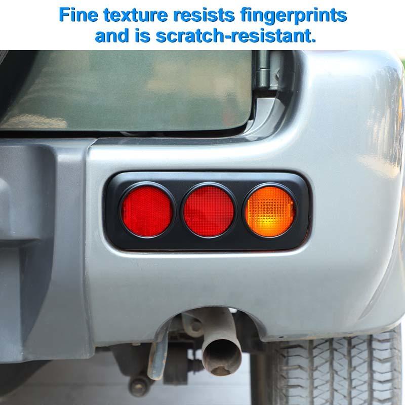 ABS Rear Fog Lampshade Guards Lamp Protector For Ford Suzuki Jimny 2007-2017 Exterior Accessories, Smocked Black