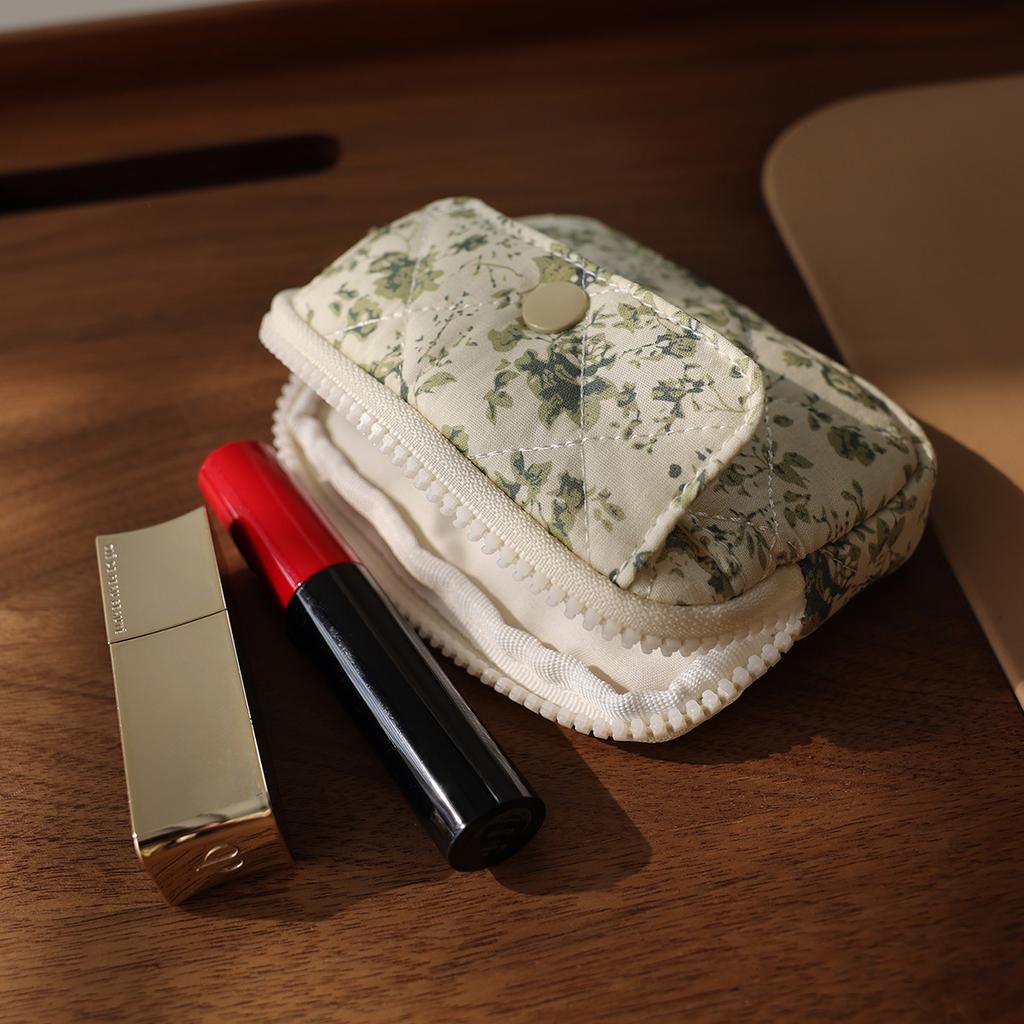 Портативный маленький женский многофункциональный кошелек для монет мини цветочный мультяшный цветок милый пакет для карт сумка для хранения