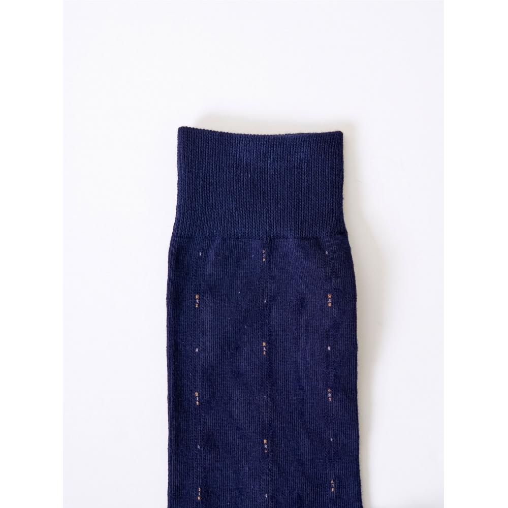 Носки для джентльменов Daiso Luxury в горошек, темно-синие