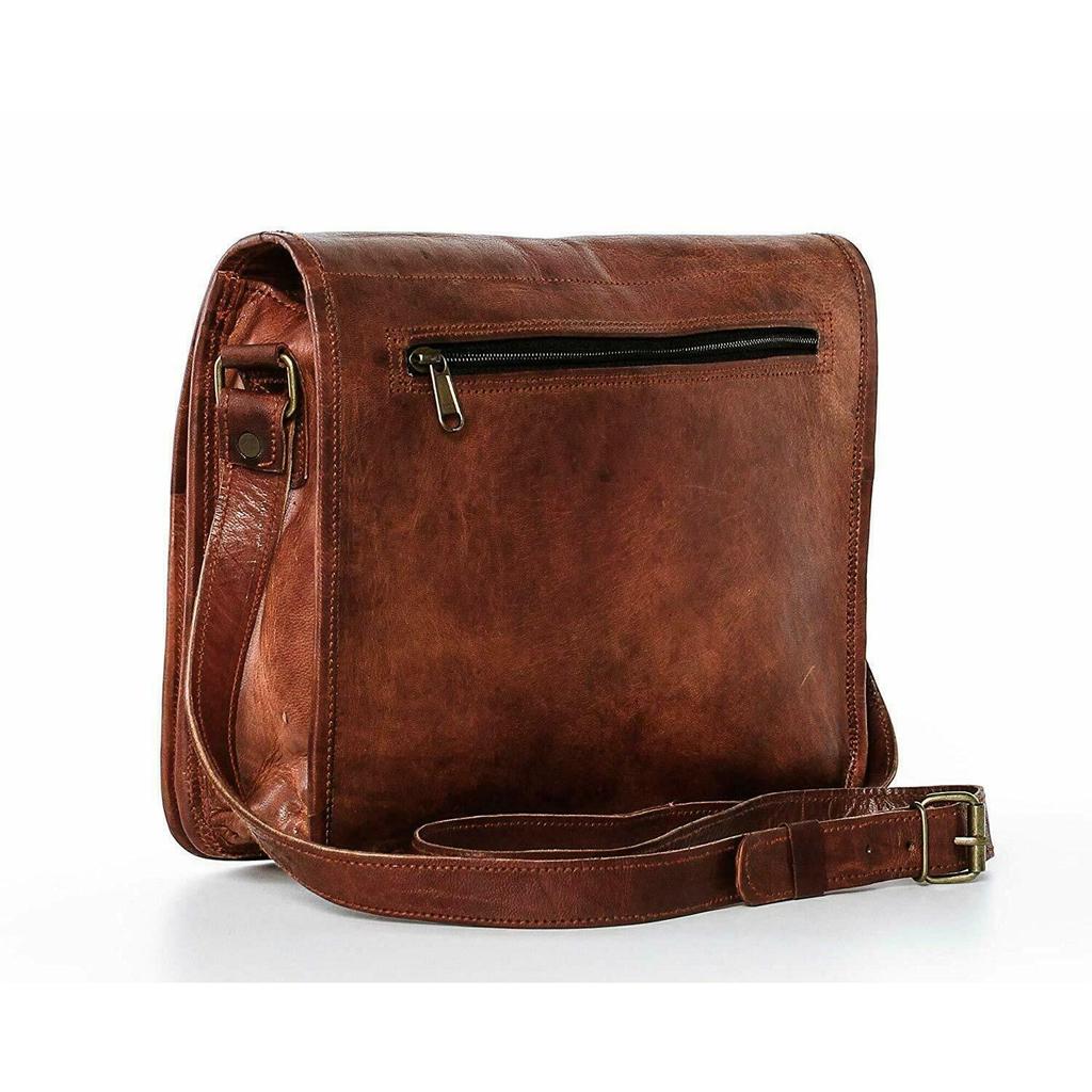 Портфель для ноутбука Настоящая сумка-портфель Широкая козья кожа Натуральная винтажная сумка-мессенджер