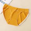 Высокий разрез Небьющиеся ноги без следов Трусики размера плюс Средней низкой талии Треугольные трусики Хлопковое нижнее белье для женщин