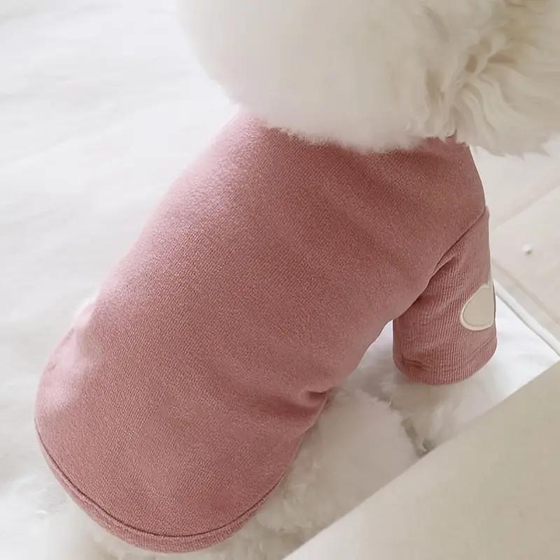 Love Winter Warm Pet Dog Clothing Base Shirt Cute Love Bear Teddy Yorkshire Hoodie Cat Pet Warm Clothing Designer Puppy Clothing