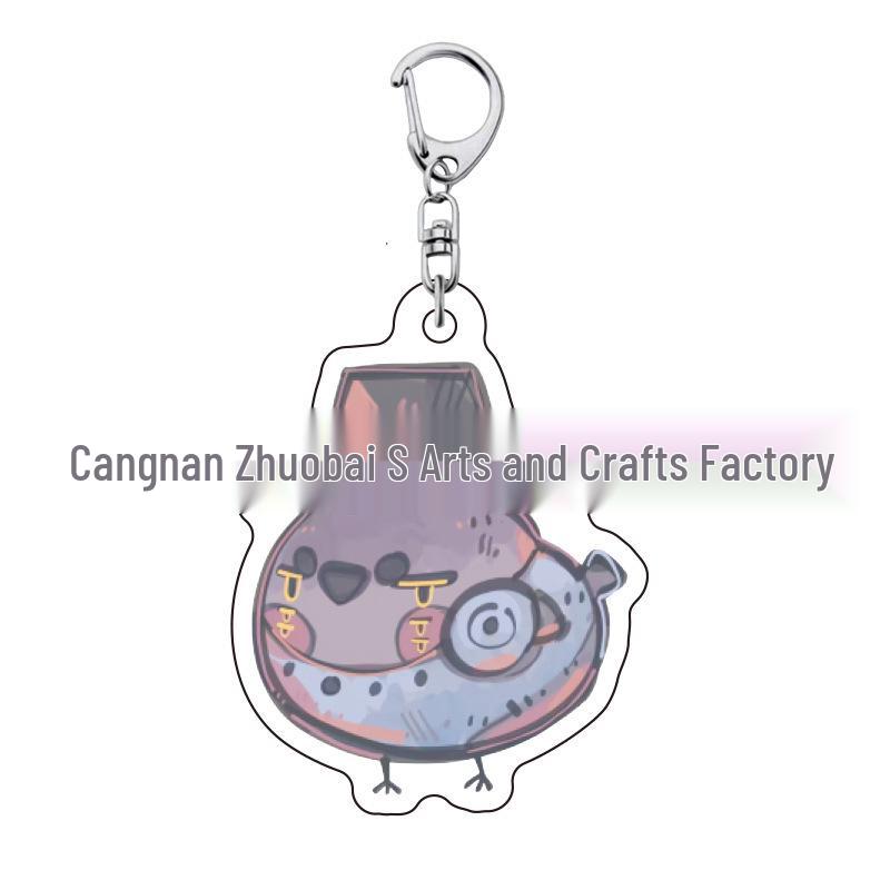 K-pop Брелок для ключей с женской группой «Охотники на демонов»: Милый акриловый брелок для школьной сумки Lumi, Zoe, Mira & Qin Yu