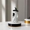 Crafts Resin Ghost Pumpkin Figurine Cute Cartoon Small Sculpture Creative Desktop Ornament Haunted House