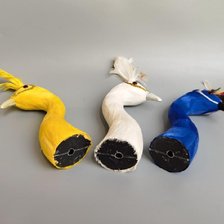 Realistic Feathered Peacocks Statue Ornament Peacocks Head Model for Home TV Cabinet Book Shelf Office Desk Decoration