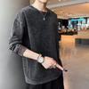 2024 Autumn Boyfriend New Spliced Pullovers O-Neck Embroidery Fashion Solid Color Loose Casual Versatile Long Sleeve Sweatshirts