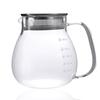 Desirable Jumping Leaf Pot, Stovetop Safe, with Measuring Scale, Heat-resistant Glass, Microwave and Dishwasher Safe, Coffee Server (660ml Teapot)