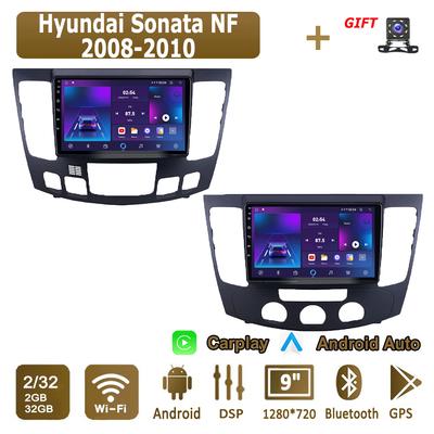 Android Carplay автомобильное радио для Hyundai Sonata NF 2008-2010 мультимедийный проигрыватель головное устройство стерео GPS навигация BT WIFI 2+32 ГБ