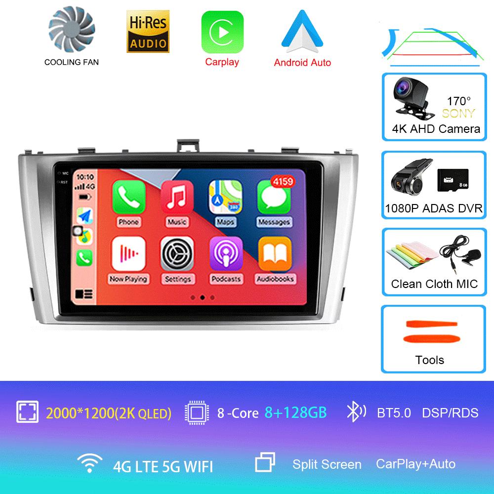 Автомобильное радио Android 14 для Toyota Avensis T27 2009 - 2015 Навигация GPS Мультимедийный проигрыватель Стерео Wi-Fi+4G Carplay авто видео 2din