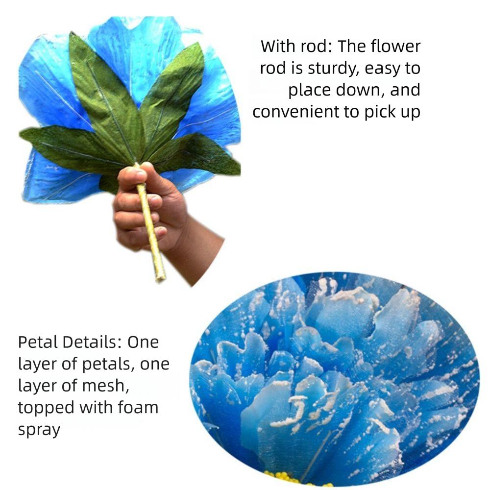 Большие Искусственные Цветы на Стебле Держатели Цветов Пион Цветочный Фестиваль Празднование Свадебный Фон Танцевальное Представление