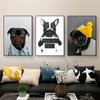 Animal Canvas Painting Posters Prints Funny Pet Dog Picture Wall Art Modern For Living Room Decoration Cuadros