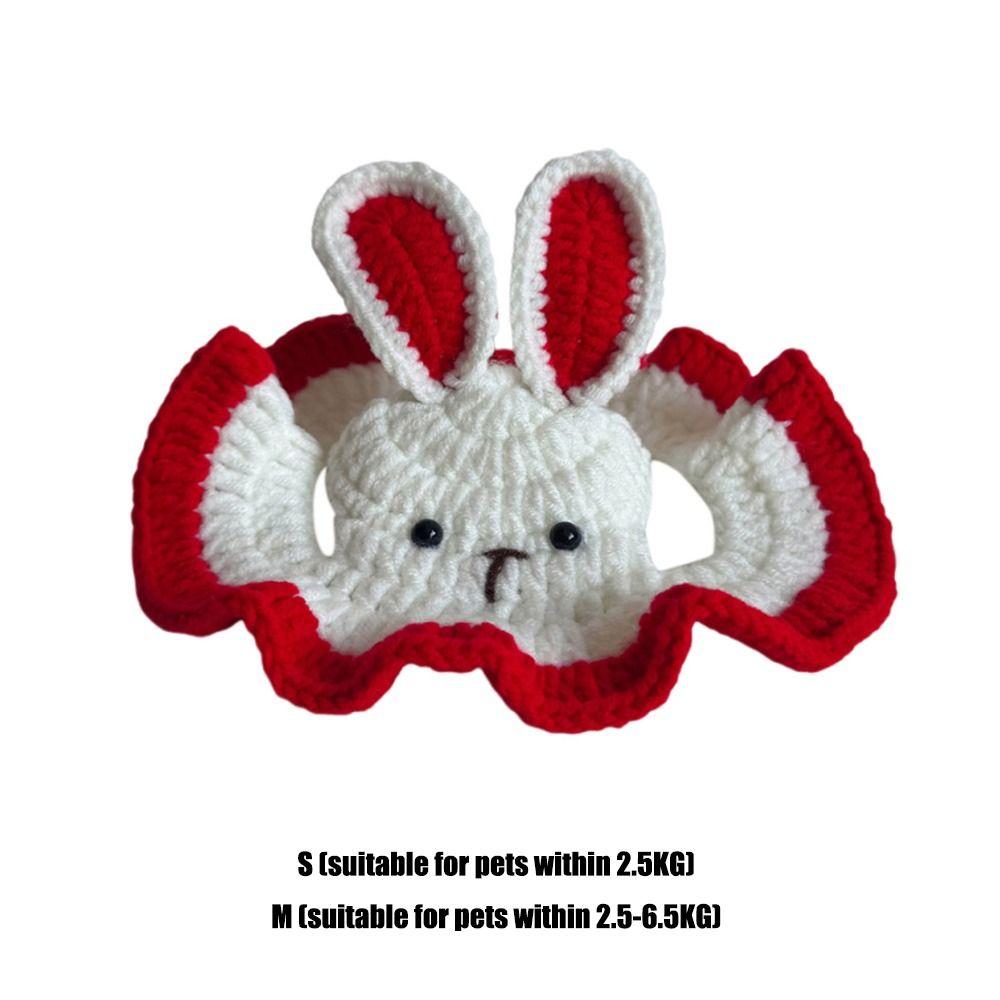 Изысканная эластичная вязаная шапка для щенков и котят, забавная шапка для питомцев ручной работы, головной убор для косплея на вечеринку для питомцев, вечеринка