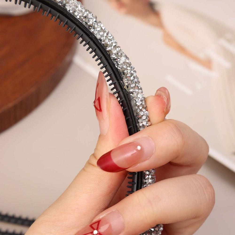 5Pcs Black Headband Anti-slip Strip Hairpin Anti Slip Teeth Hairband Manufacture Accessories