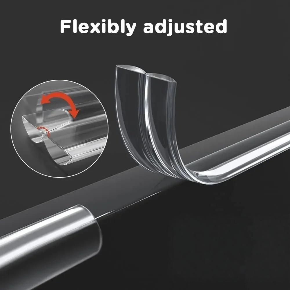 1pc 3metersX2cm/3cm Table Edge Guard Furniture Corner Protector Strip Self Adhesive Transparent Collision Proof Soft Bumper