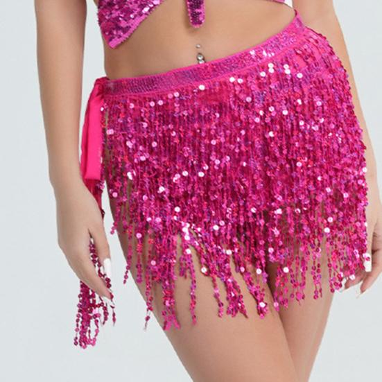 Yousheng женская юбка для танца живота сексуальная юбка для танцев на шнуровке с блестками и кисточками для выступлений шарф на талии дхоти юбка