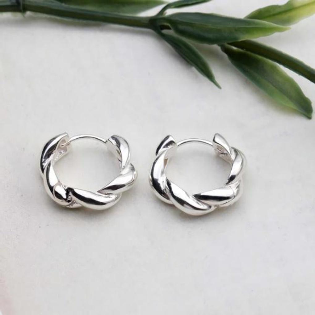 Women's Accessories Daily Wave One-Touch Earrings