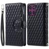 For Motorola Moto G86 5G Case Zipper Pocket Glitter Leather Phone Cover with Wrist Strap