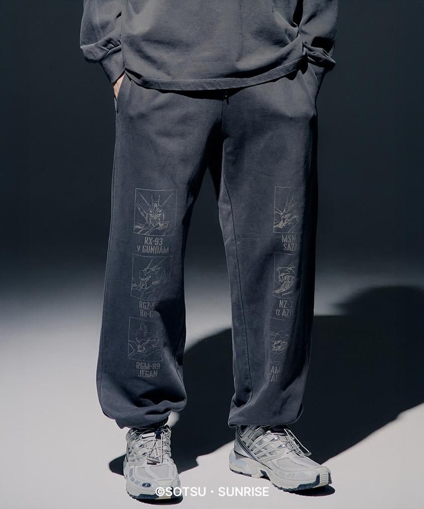 ACME DE LA VIE Mobile Suit Gundam Chars Counterattack Pigment Washing Jogger Pants (2 Color)