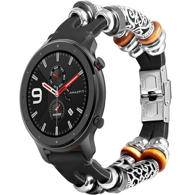 Retro Leather Strap with 20mm Telescope, Black
