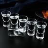 27 мл 6 шт. набор маленький бокал для ликера вечеринка бар SGlass водка кружка прозрачная посуда для напитков винтажная бытовая пуля чашка роскошные подарки