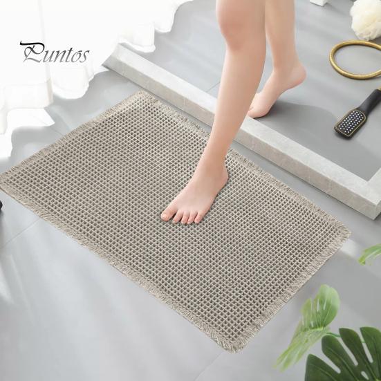 Коврик для пола Быстро впитывающий Утолщенный Быстросохнущий 3D Текстура Нескользящий Нижний Грязеулавливающий Коврик Многоцелевой Коврик для Ванной Душевой Раковины Кухни