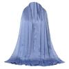 Fashionable Women Hijab Shawl Simple Breathable Headwrap Scarf for Middle Eastern and Muslimah Event Gathering 180x75cm