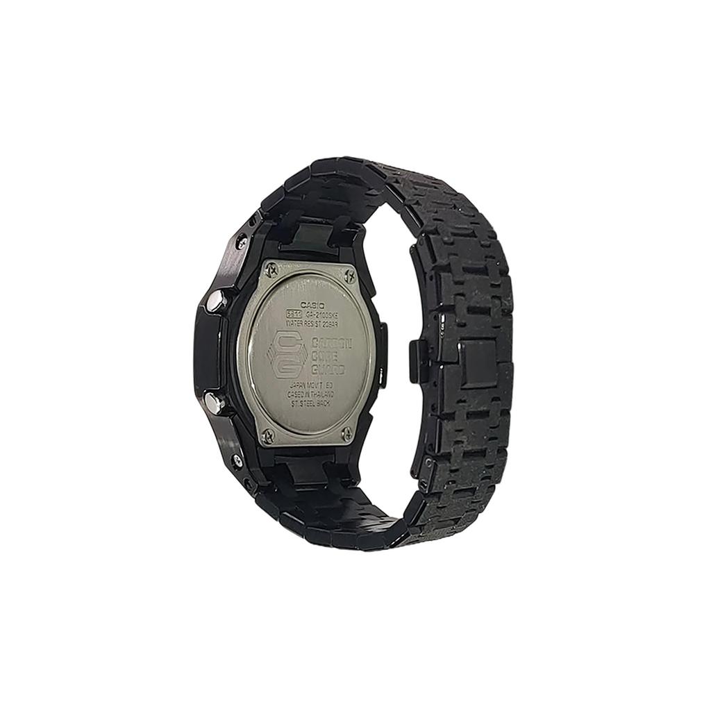Casio Коллекция Custom Часы с электронным механизмом и стальным ремешком Мужские часы Черный циферблат GA-2100SKE-7A(Watch3--)