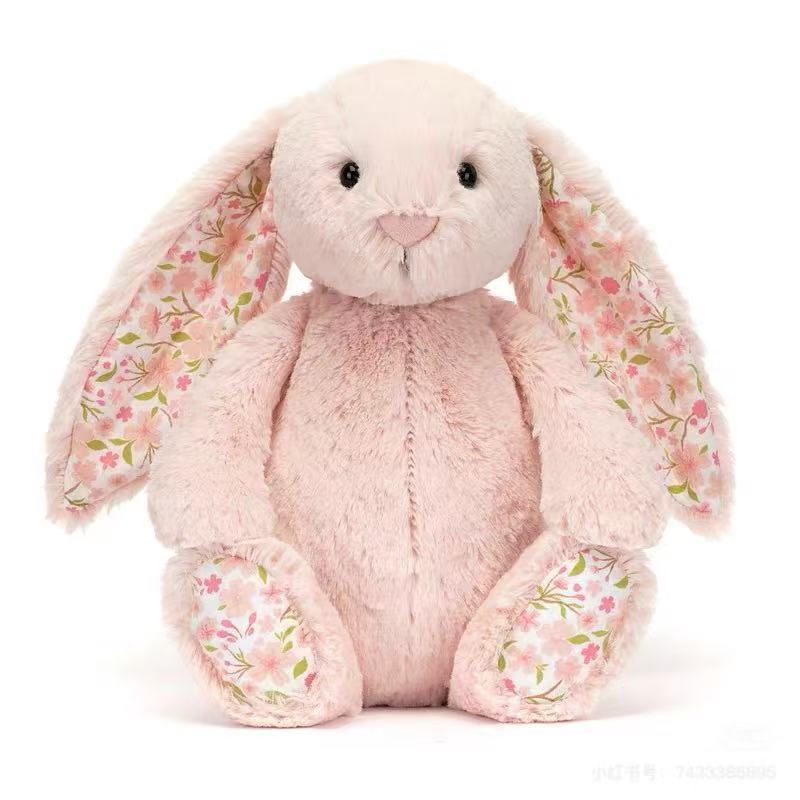 Long Legged Bunny Plush Toy 31cm Pink Soft Stuffed Animal Cuddle Gift