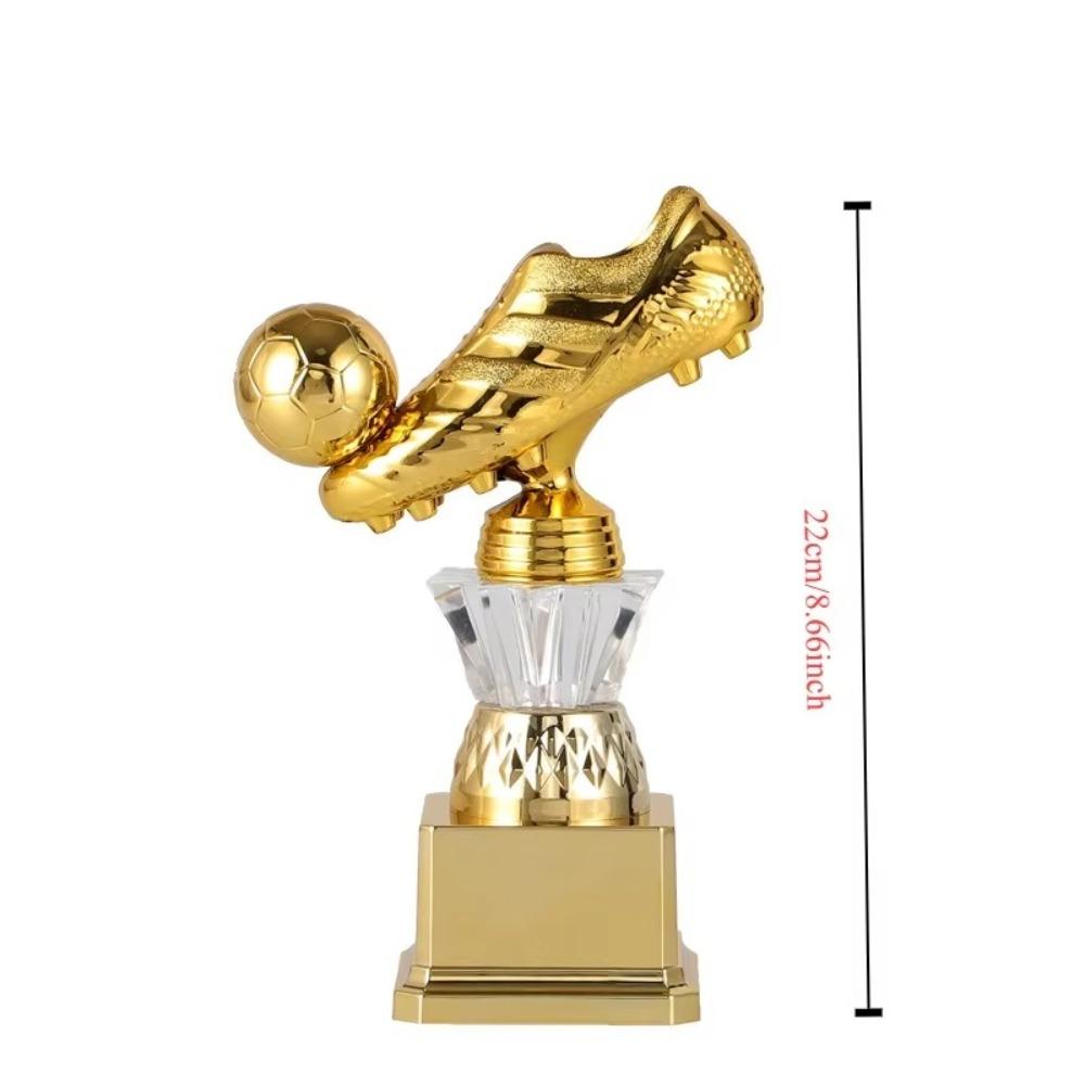 Football Match Golden Boot Award Trophy Plastics Soccer Trophies Football Shoe Award  Home Decor